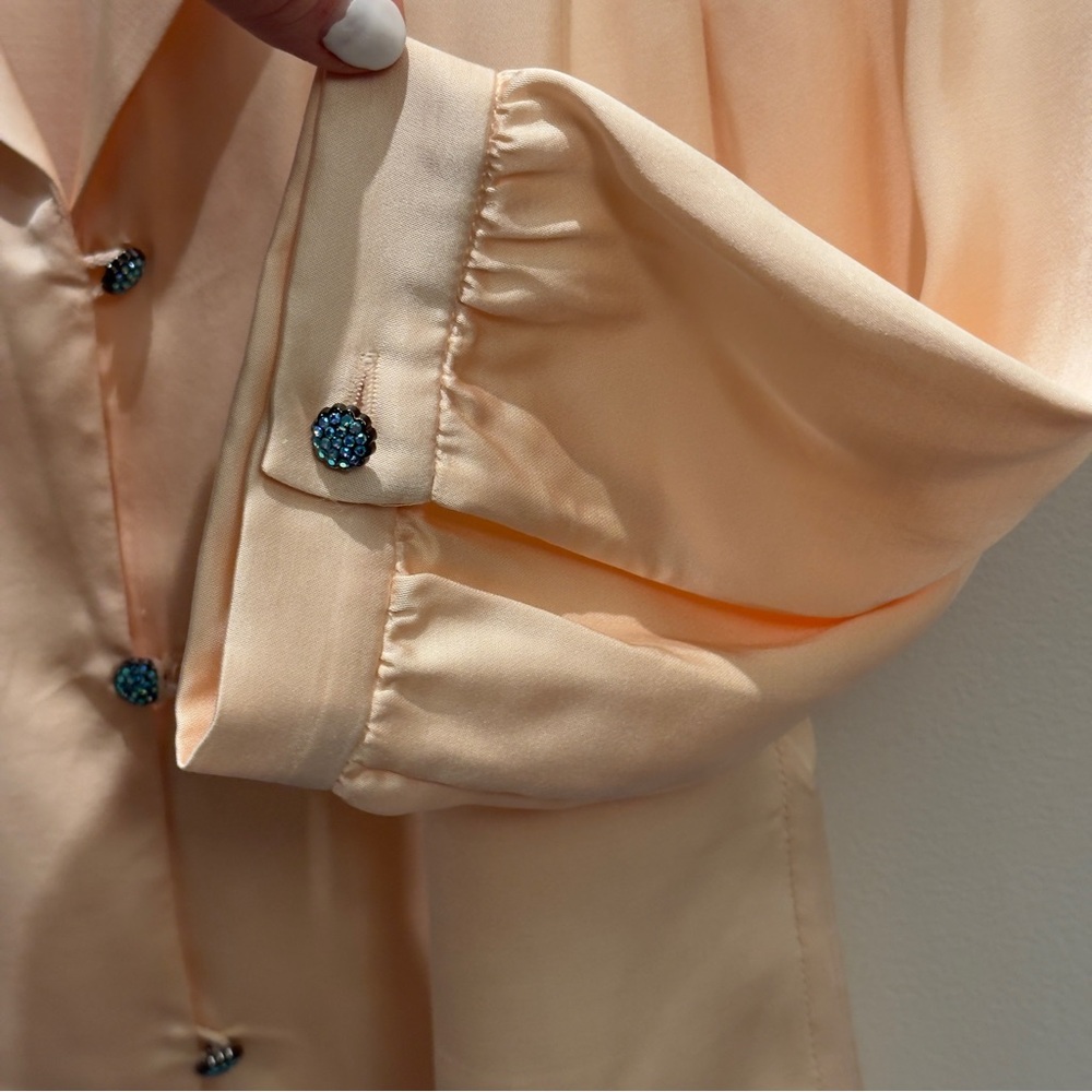Zara x Kate Moss silky romantic blouse - Picture 6 of 11
